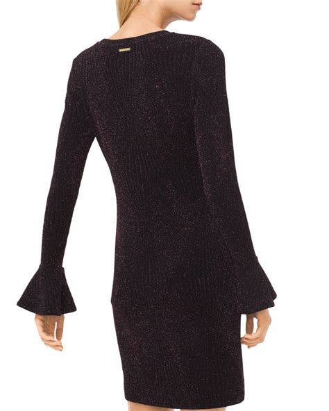 michael kors stretch knit bell cuff dress|Michael Kors Women Black Pinky Metallic Stretch Knit Bell Cuff .